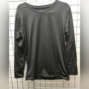 Men's Black Long Sleeve Shirt Thermal